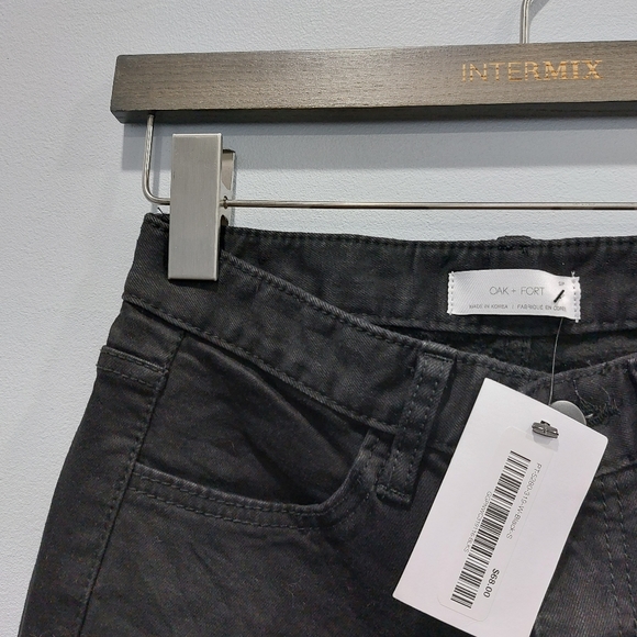 Oak and Fort Black Cropped Jeans - Picture 2 of 6